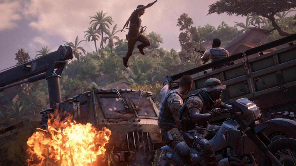 Uncharted 4 fight sequence