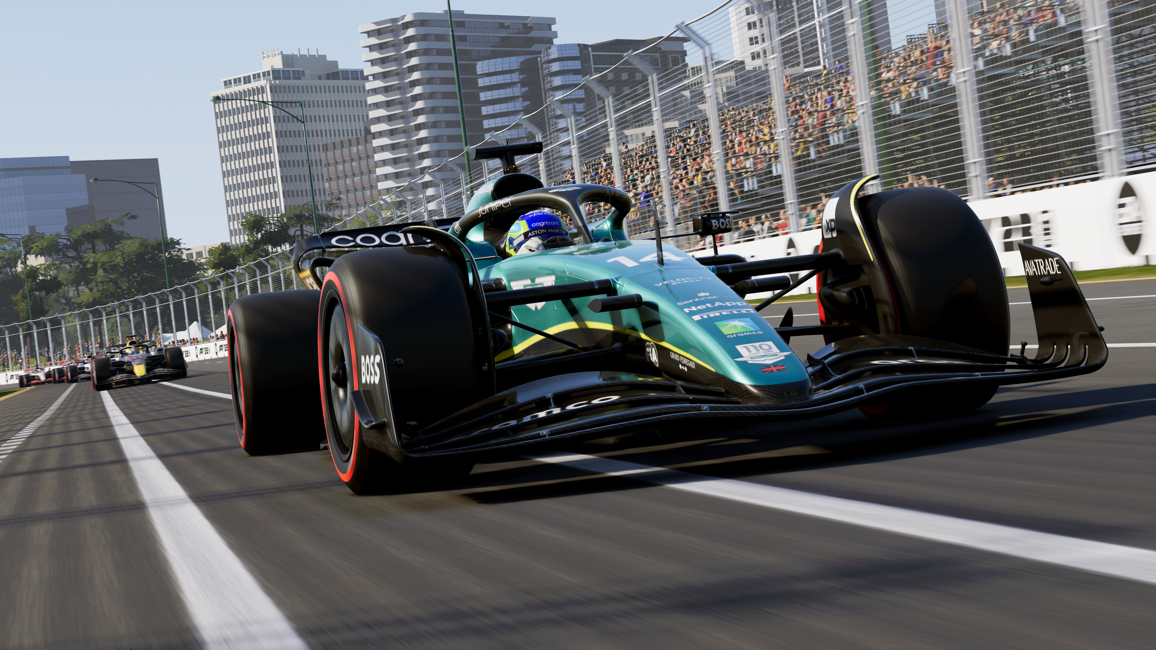 F1 23 Australia Grand Prix and Fernando Alonso in Aston Martin